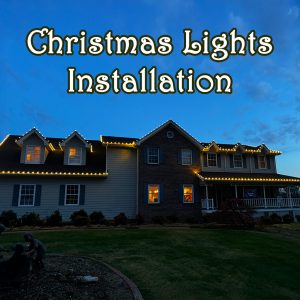 Festive Christmas Light Setup in Signal Mountain Tennessee
