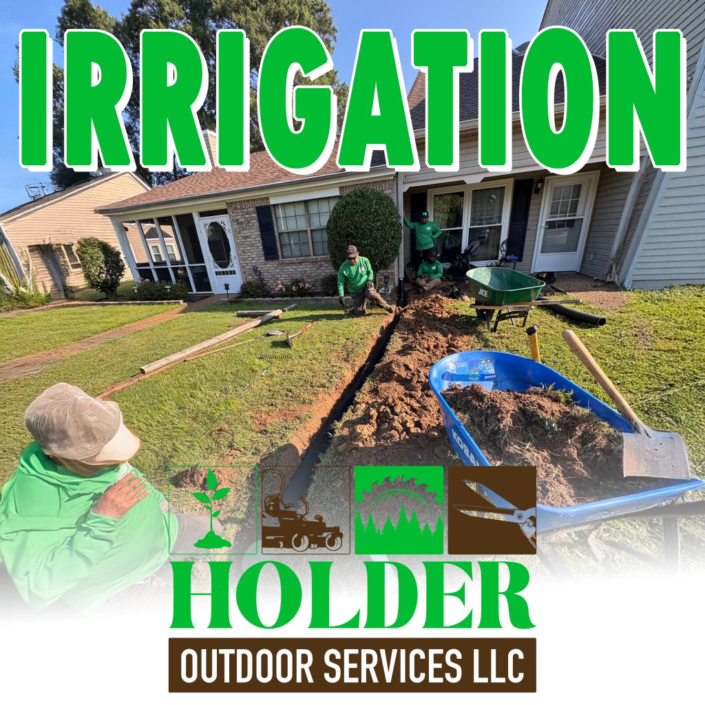 Watering Top-Tier New Irrigation Setup in Ooltewah Tennessee